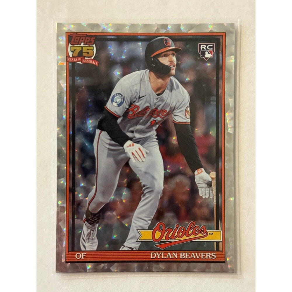 2026 Topps Series 1 - Silver Crackleboard T91-24 Dylan Beavers Orioles RC